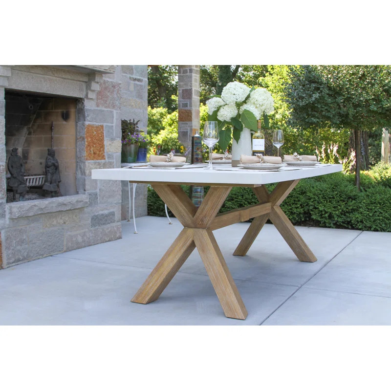 Fleur 6 - Person Rectangular Outdoor Dining Set with Cushions | Wayfair North America