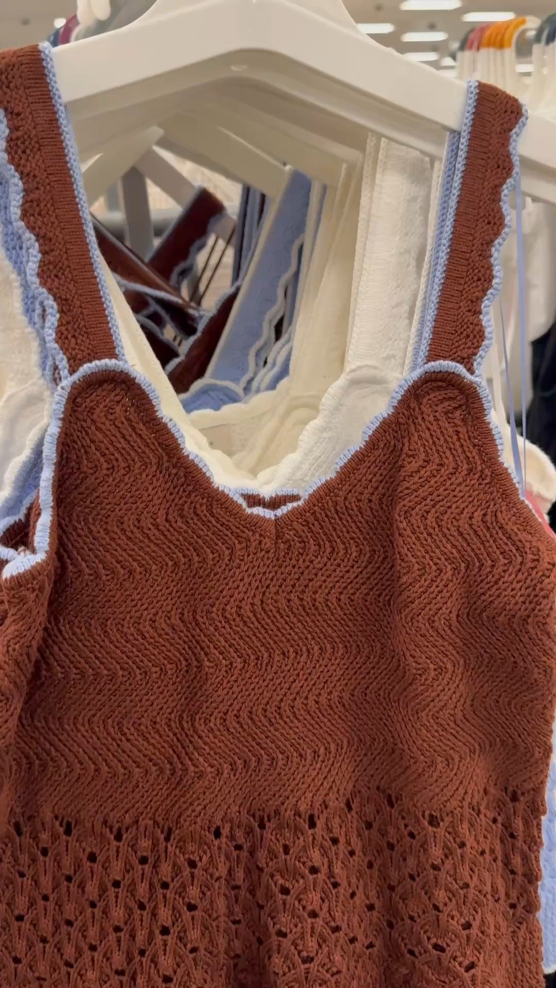 Happy Sunday!☺️ These new crochet peplum tops are so cute and great to wear into fall!!😍 I love the scalloped detail on the straps and the sweetheart neckline!!🤩 Which color is your favorite?🤔

#targetfind #targettop #crochettop #peplumtop #summertofall 
#falltop

#LTKMidsize #LTKPetite #LTKPlusSize