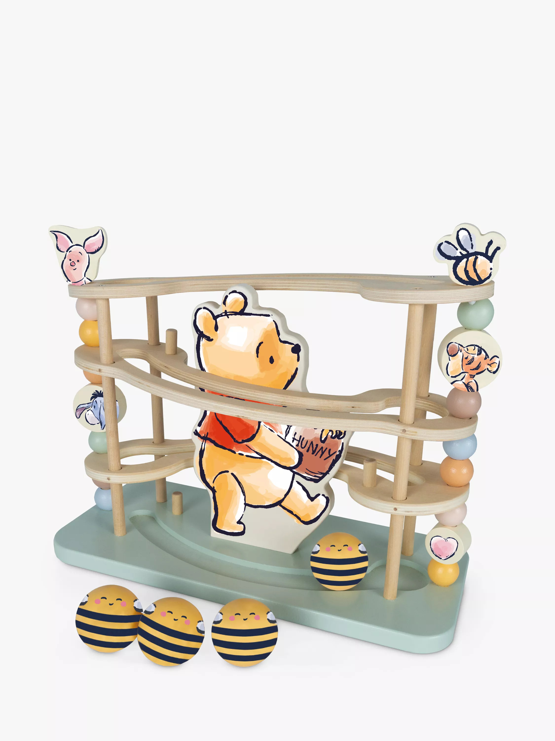 Disney Winnie the Pooh Wooden Ball Runner Activity Toy | John Lewis (UK)
