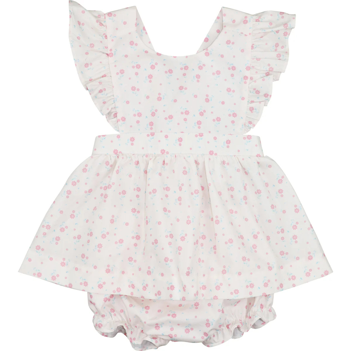 Pink Floral Apron Diaper Set | Eliza James Kids