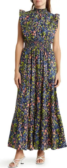 MELLODAY Mock Neck Tiered Maxi Dress | Nordstromrack | Nordstrom Rack