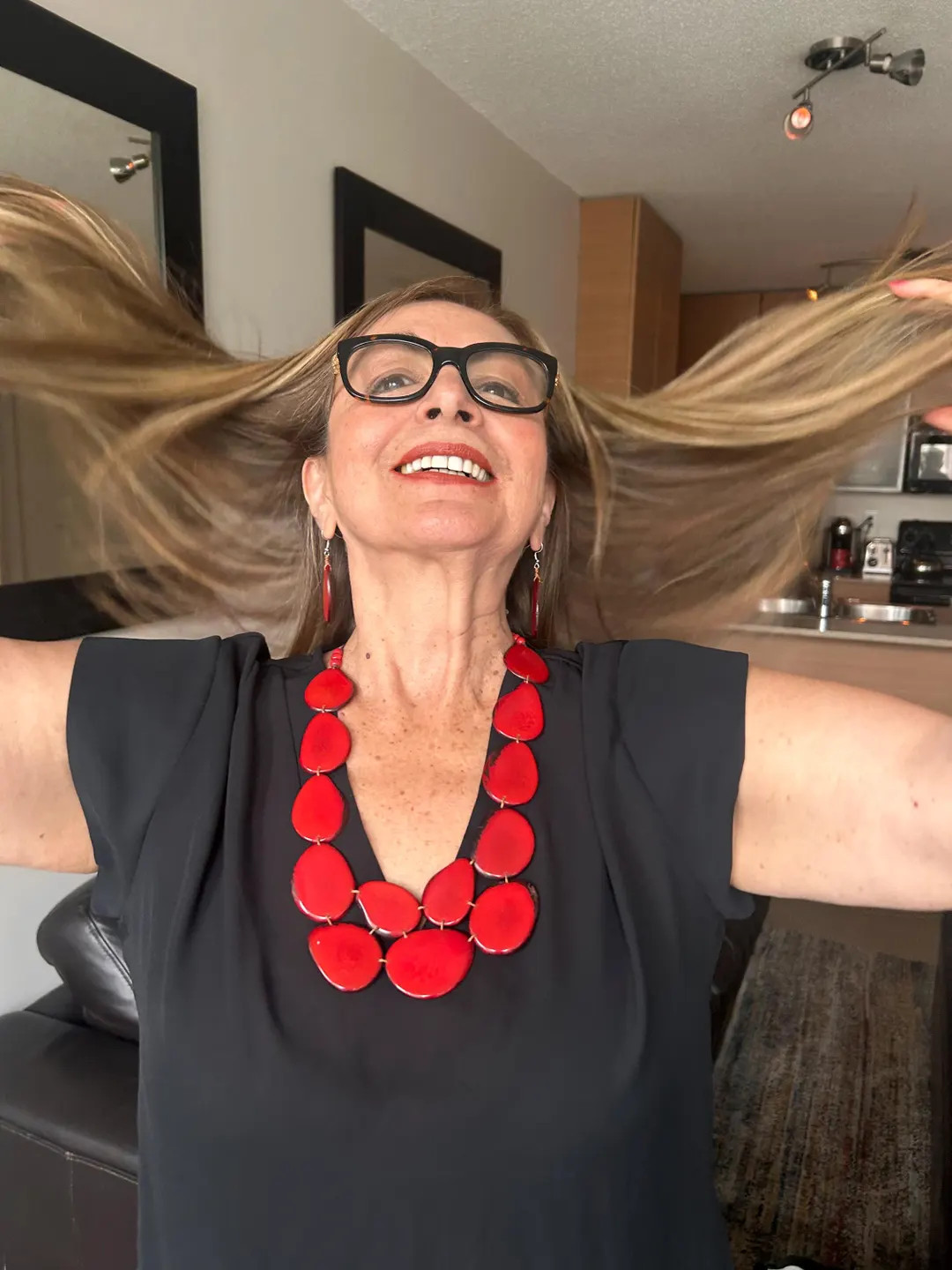 Chunky Red Tagua Nut Necklace: Statement Bohemian Jewelry for Cruise - Etsy | Etsy (US)