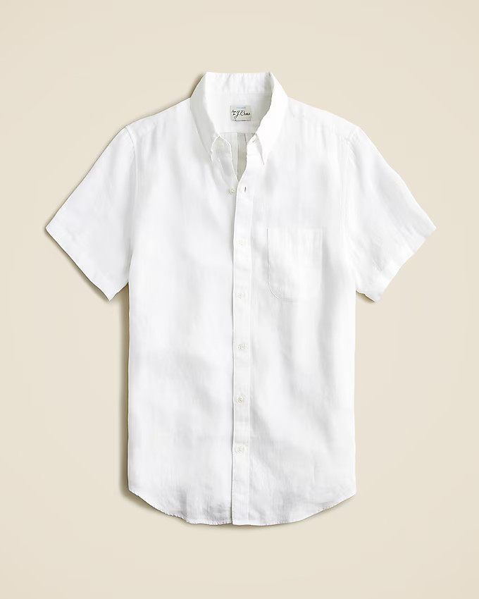 Short-sleeve Baird McNutt Irish linen shirt | J. Crew US