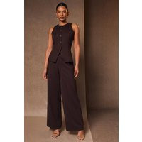 Womens Brown Wide Leg Trousers - 20 | NastyGal UK