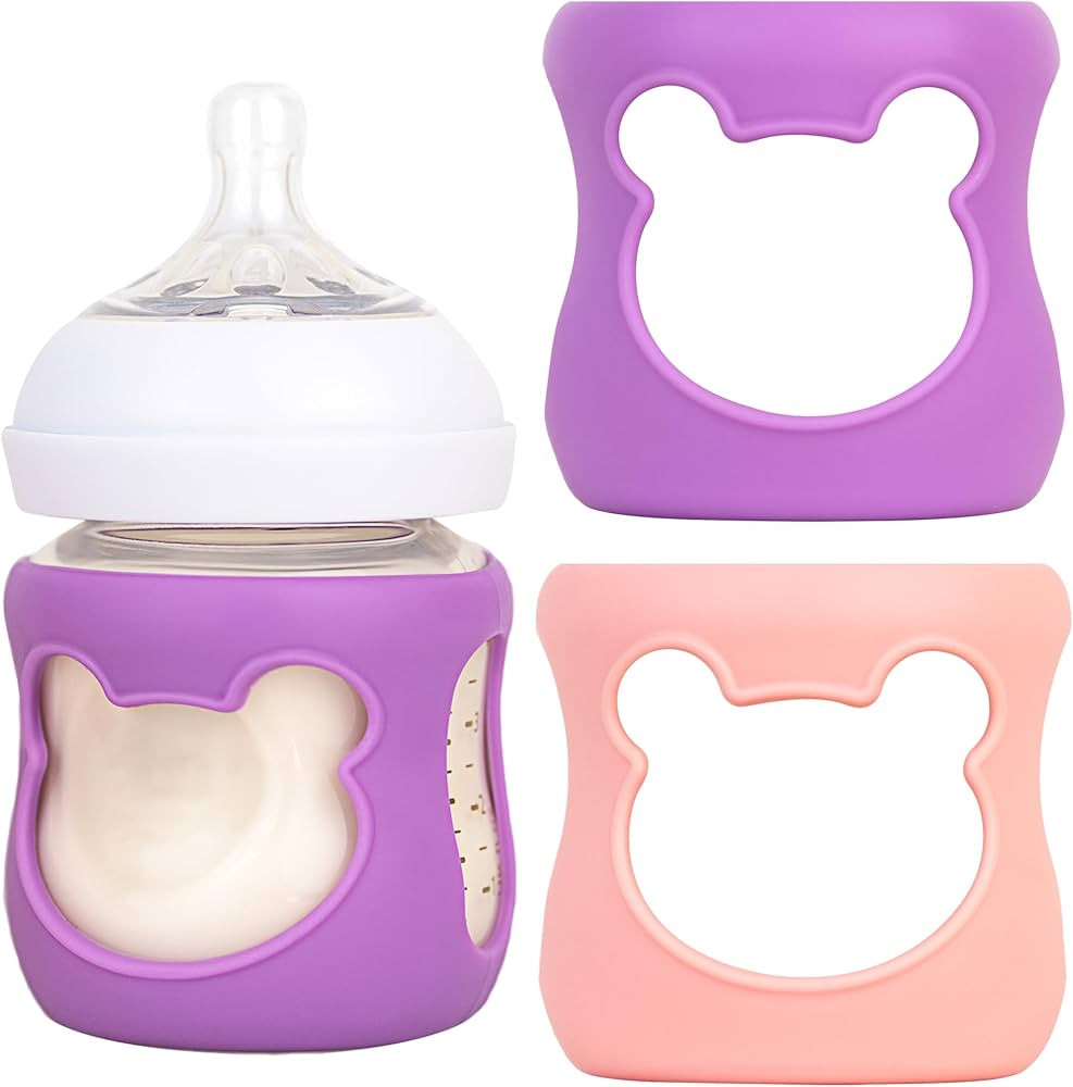 Silicone Baby Bottle Sleeves for Philips Avent Bottles, Anti Breakage Baby Bottle Holder for Aven... | Amazon (US)