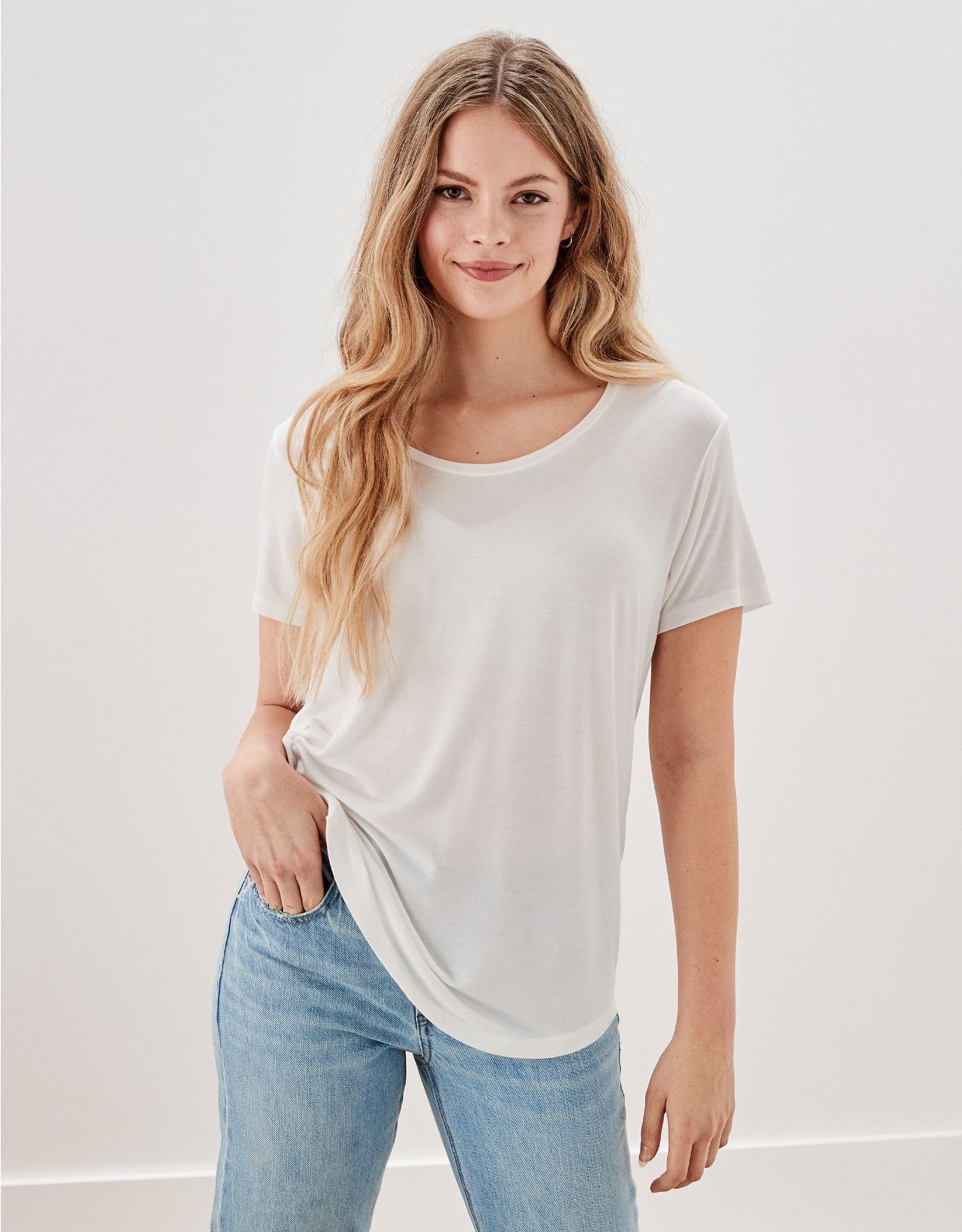 AE Oversized Soft & Sexy Scoop Neck T-Shirt | American Eagle Outfitters (US & CA)