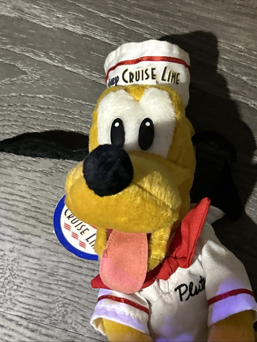 Disney Cruise Line Pluto Sailor Plush Bean Bag Dog Sailor Toy Mickey Mouse W Tag | eBay US