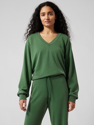 Seasoft V-Neck Sweatshirt | Athleta
