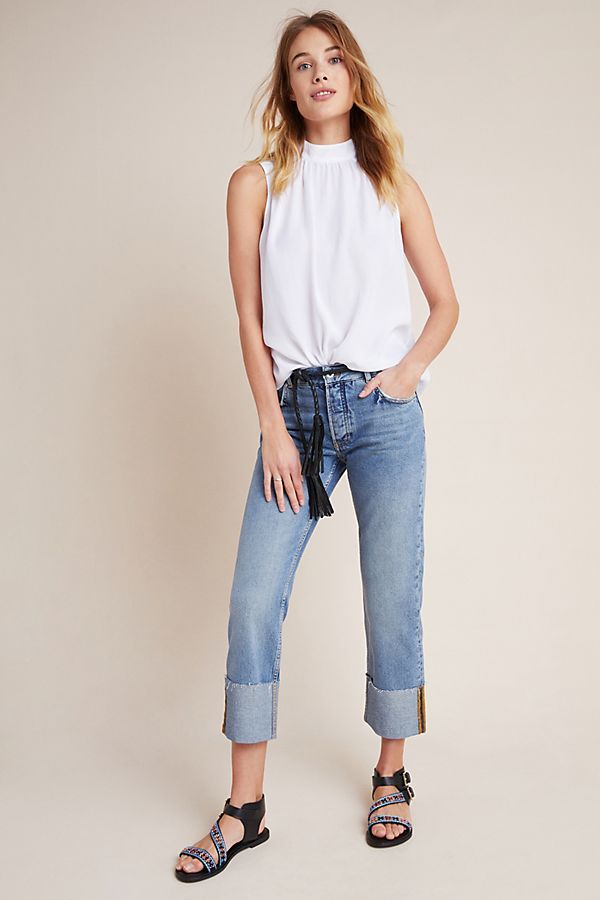 Pilcro High-Rise Straight Jeans | Anthropologie (US)