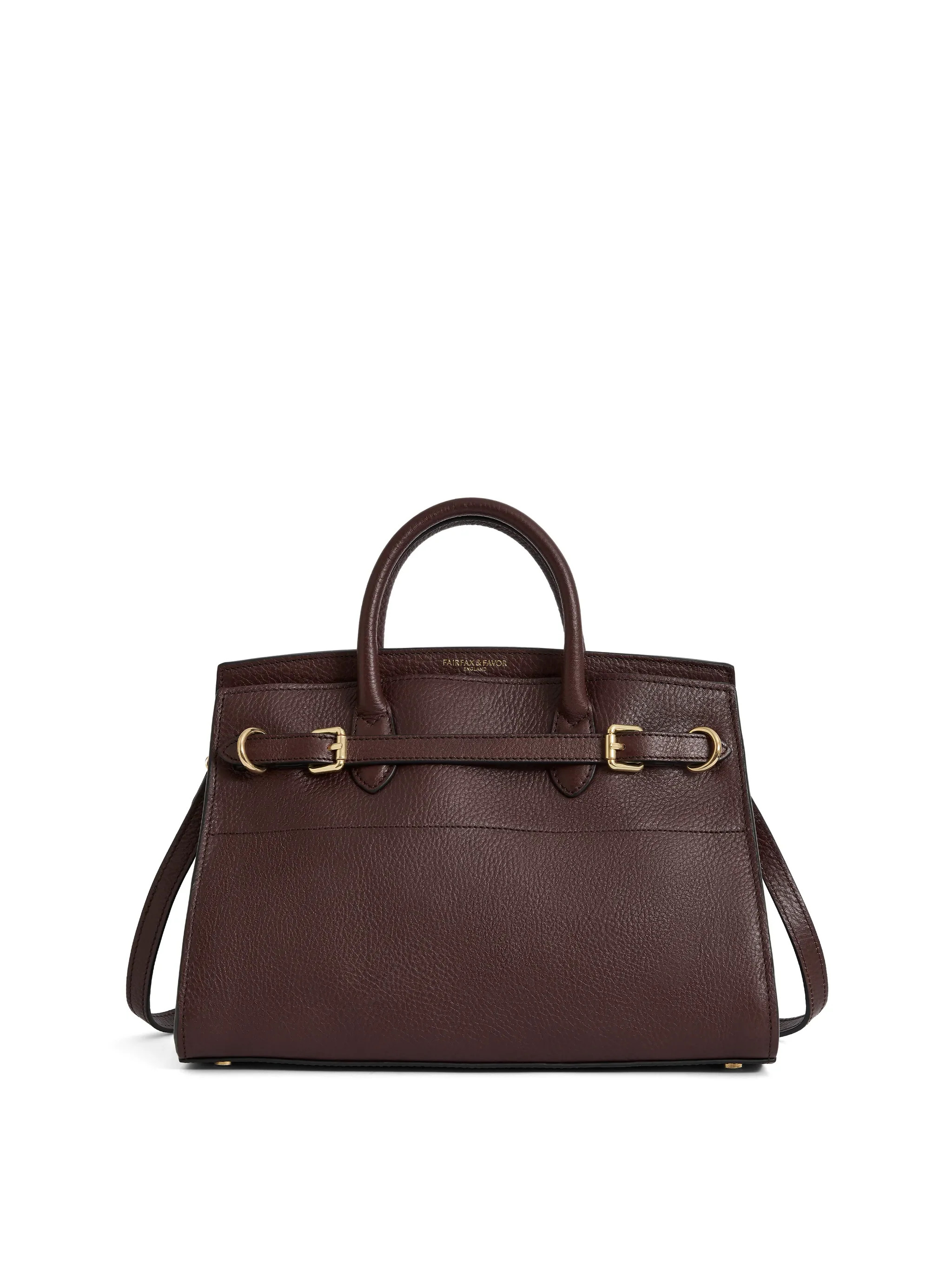 Town & Country Collection - Top Handle Bag - Burgundy | Fairfax & Favor | Fairfax & Favor (UK)