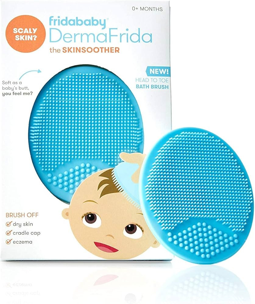 Frida Baby DermaFrida The SkinSoother Baby Bath Brush | Cradle Cap Brush for Babies, Baby Essenti... | Amazon (US)