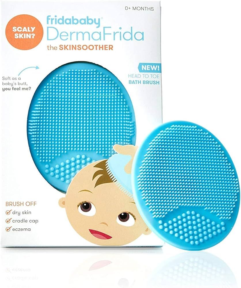 Frida Baby DermaFrida The SkinSoother Baby Bath Silicone Brush | Baby Essential for Dry Skin, Cra... | Amazon (US)