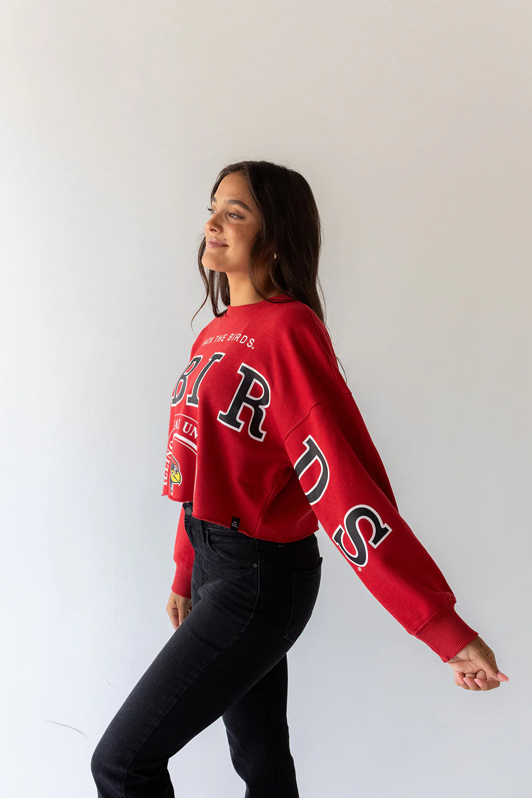 Illinois State Phipps Split Cropped Longsleeve | Gameday Social