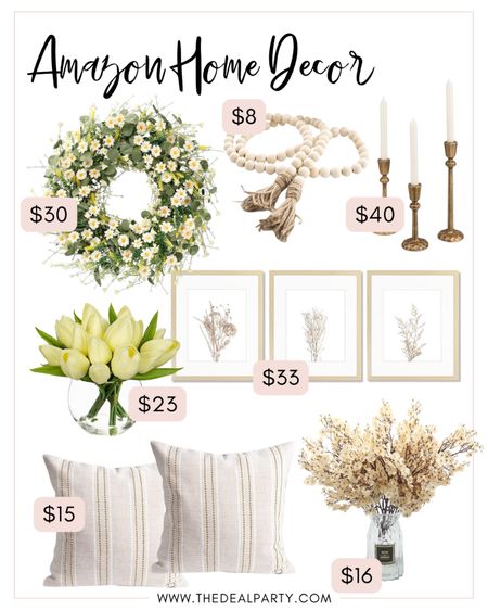 Amazon Home Decor | Amazon Decor | Neutral Decor | Spring Decor 

#LTKfindsunder50 #LTKhome #LTKfindsunder100