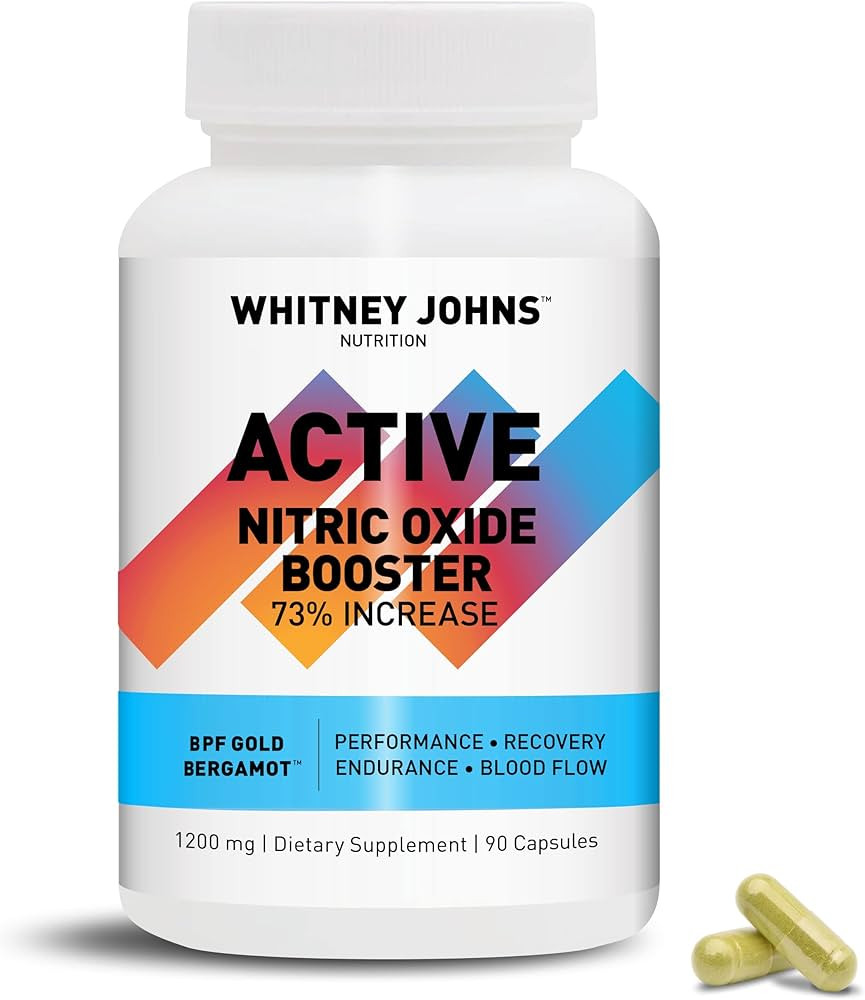 Whitney Johns Nitric Active - Nitric Oxide Booster Clinically Tested For A Natural Energy Pure Bo... | Amazon (US)