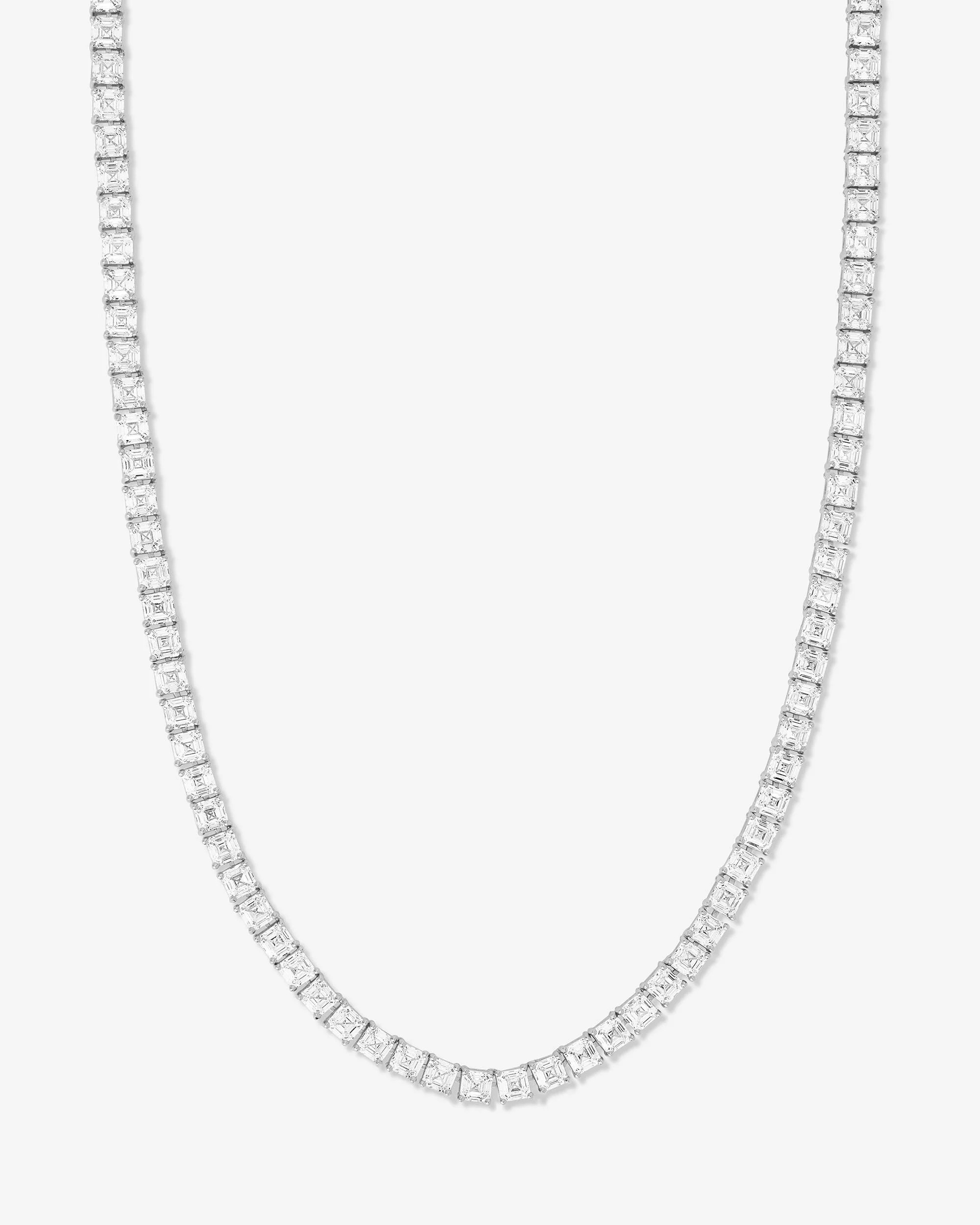 Lil Queen's Tennis Necklace 18" - Silver|White Diamondettes | Melinda Maria Jewelry