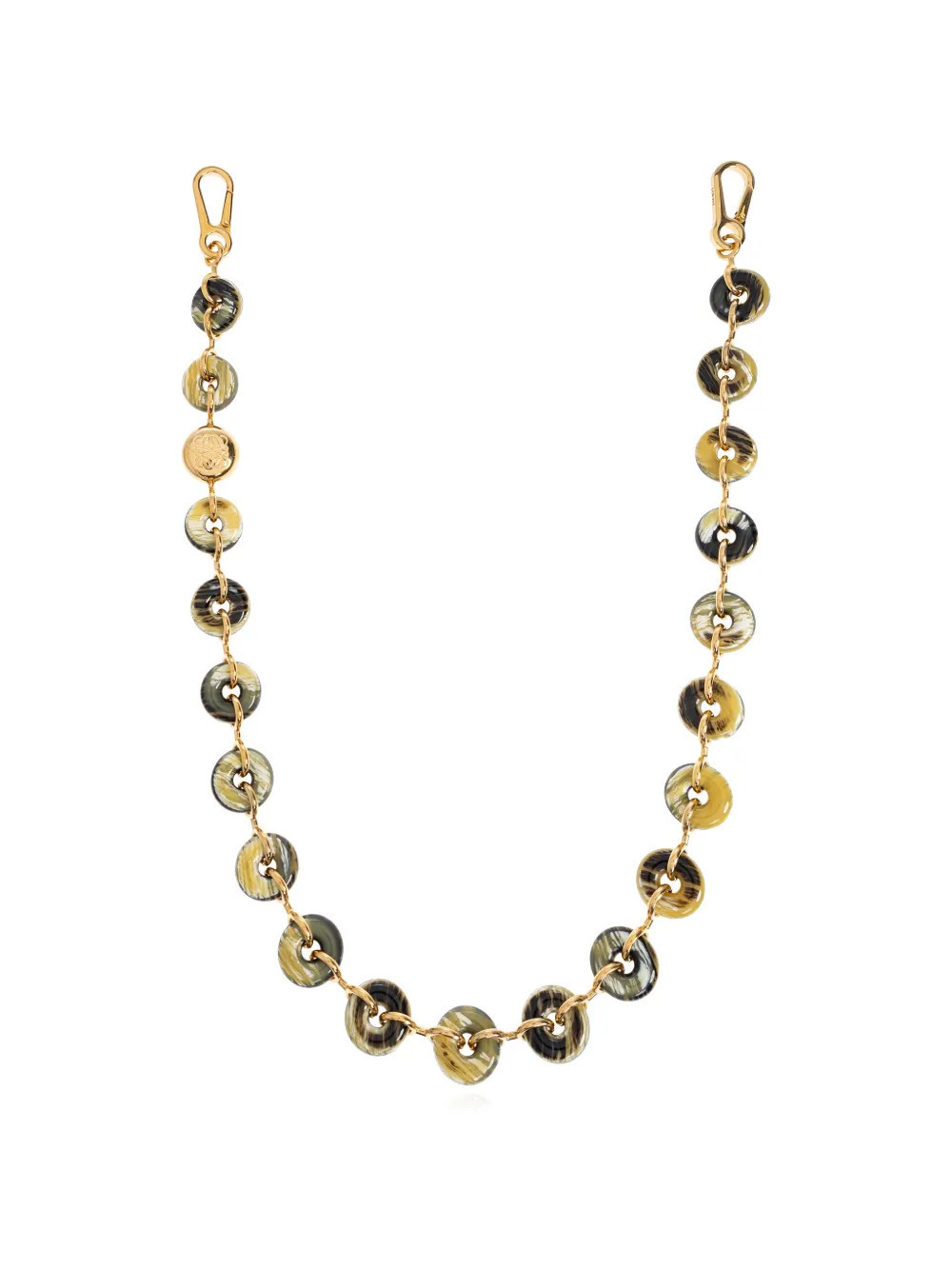 LOEWE round-charm bag strap - Gold | Farfetch Global
