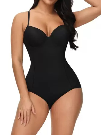 Plain Underwire Shapewear Bodysuit | SHEIN