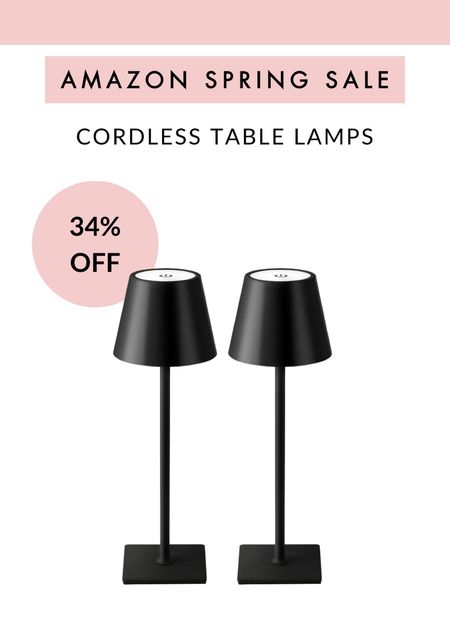 Amazon spring sale ✨ cordless table lamps 34% off



#LTKsalealert #LTKhome #LTKfindsunder50