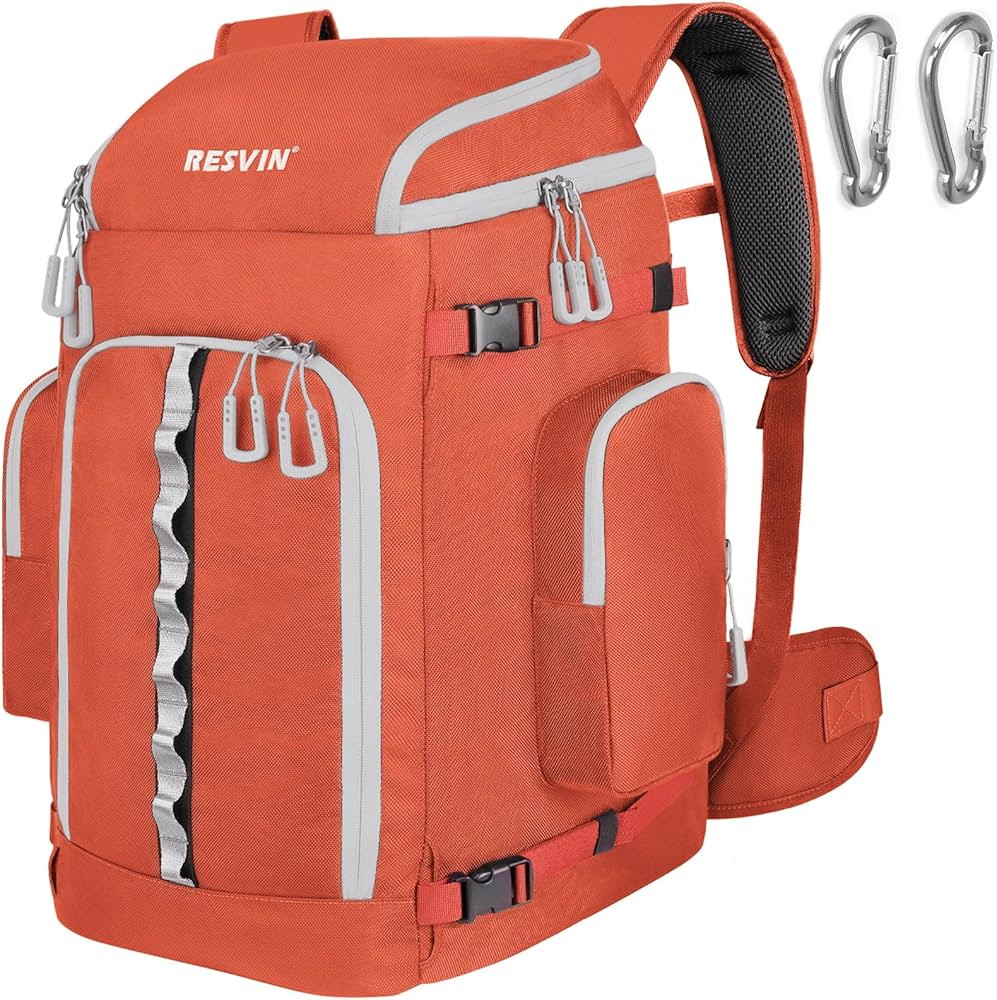 Ski Boot Bag, 65L Ski Boot Bag Backpack 1680D Nylon Waterproof Ski Bag for, Skis Snowboard & Acce... | Amazon (US)