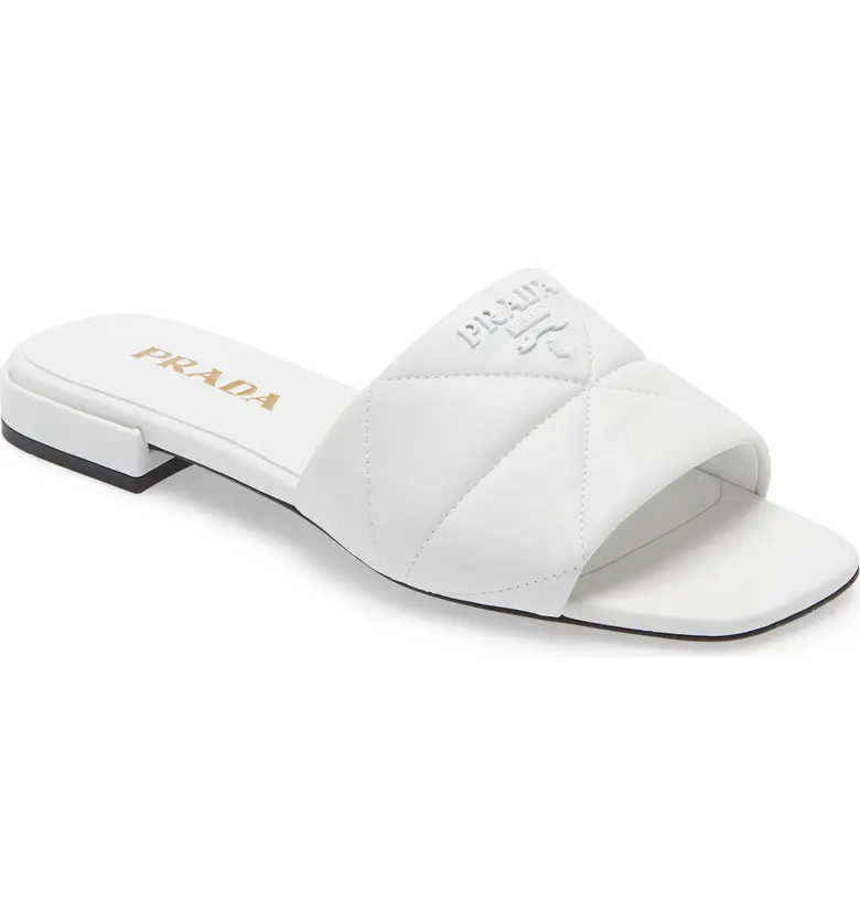 Prada Quilted Slide Sandal | Nordstrom | Nordstrom