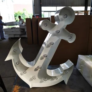 24-39 Metal White Light up Anchor Sign Light Home Wall | Etsy Canada | Etsy (CAD)