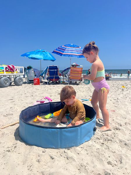 Best toddler pool ever for the beach. Do not have to inflate and my toddler actually played it in so I could sit 

#LTKunder50 #LTKSeasonal #LTKfamily