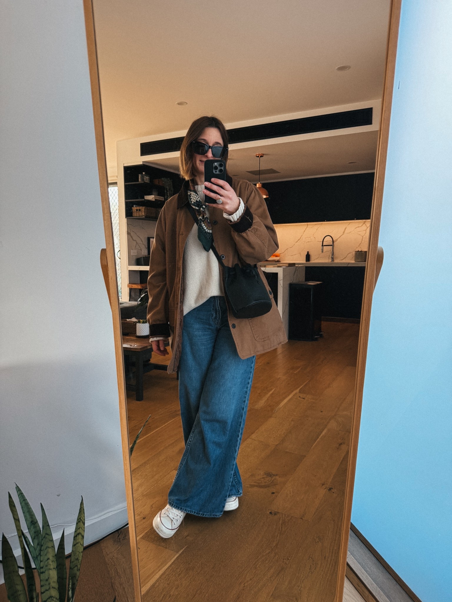 Jeans - Uniqlo. Wearing my usual 26
Sweater - Dissh. Wearing an 8. Oversized fit 
Jacket - Orvis. Bought vintage on eBay. 
Converse - tts 

#LTKaustralia #LTKnewzealand #LTKwinter