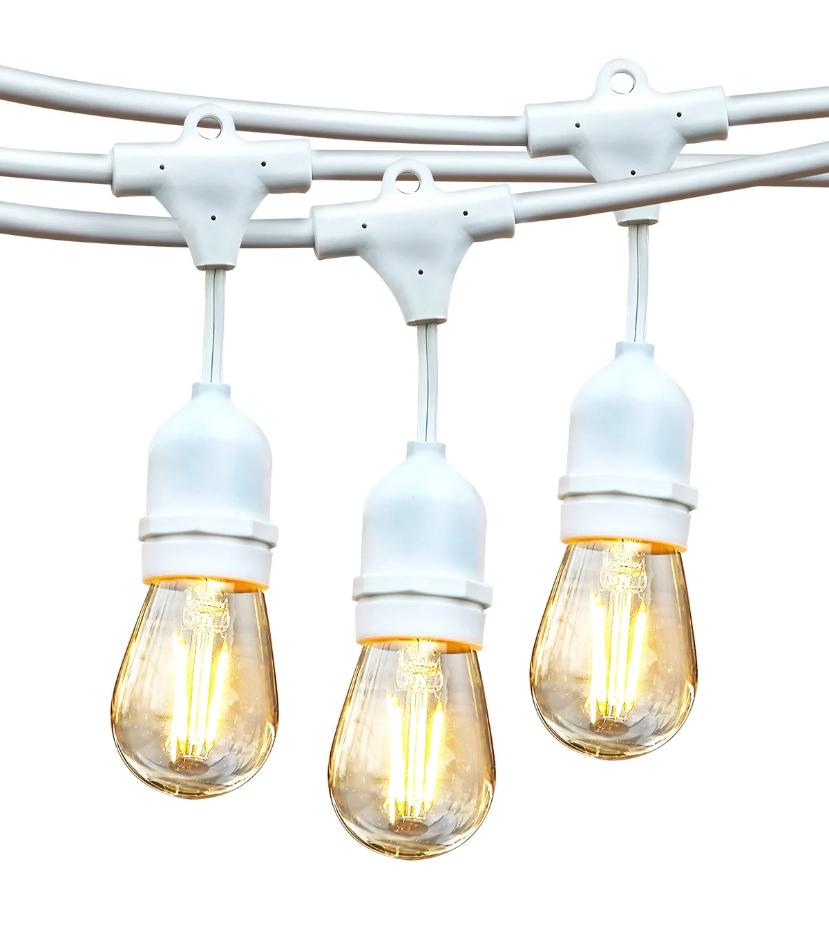 Ambience Pro LED String Lights - 48 Ft Commercial Waterproof Patio Lights with Vintage Edison Bul... | Walmart (US)