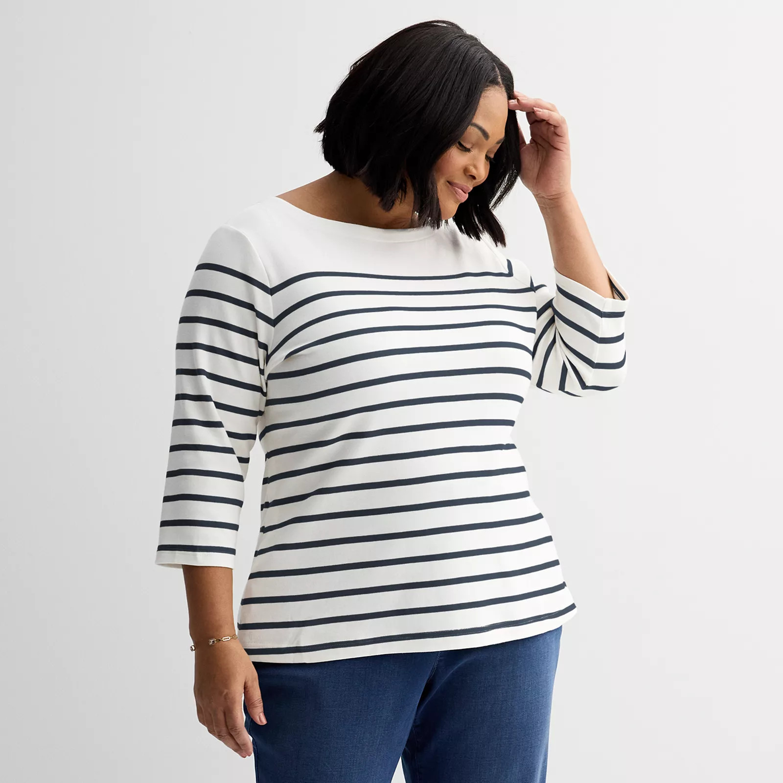 Plus Size Croft & Barrow® Boatneck Top | Kohl's