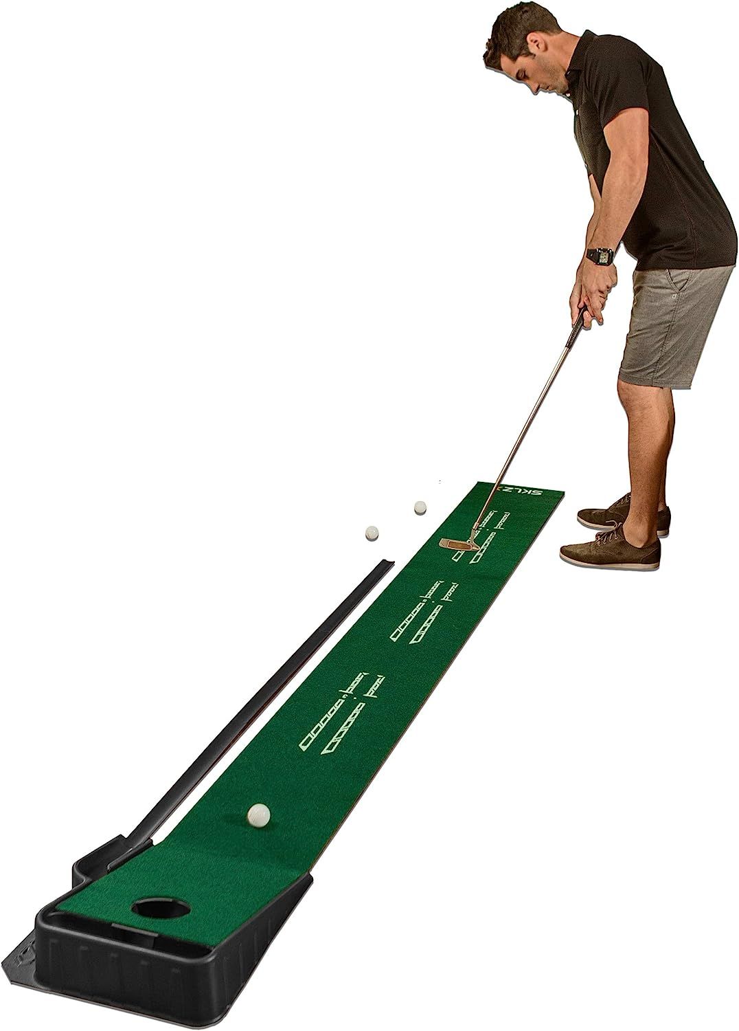 SKLZ Accelerator Pro Indoor Putting Green with Ball Return, 9 Feet x 16.25 Inches | Amazon (US)