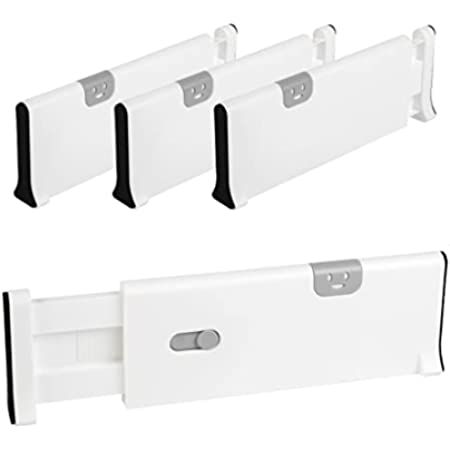 RAPTUROUS Extra-Long Drawer Dividers Organizers, 4 Inch High Expands 15.5 Inch – 21 Inch - Adjustabl | Amazon (US)