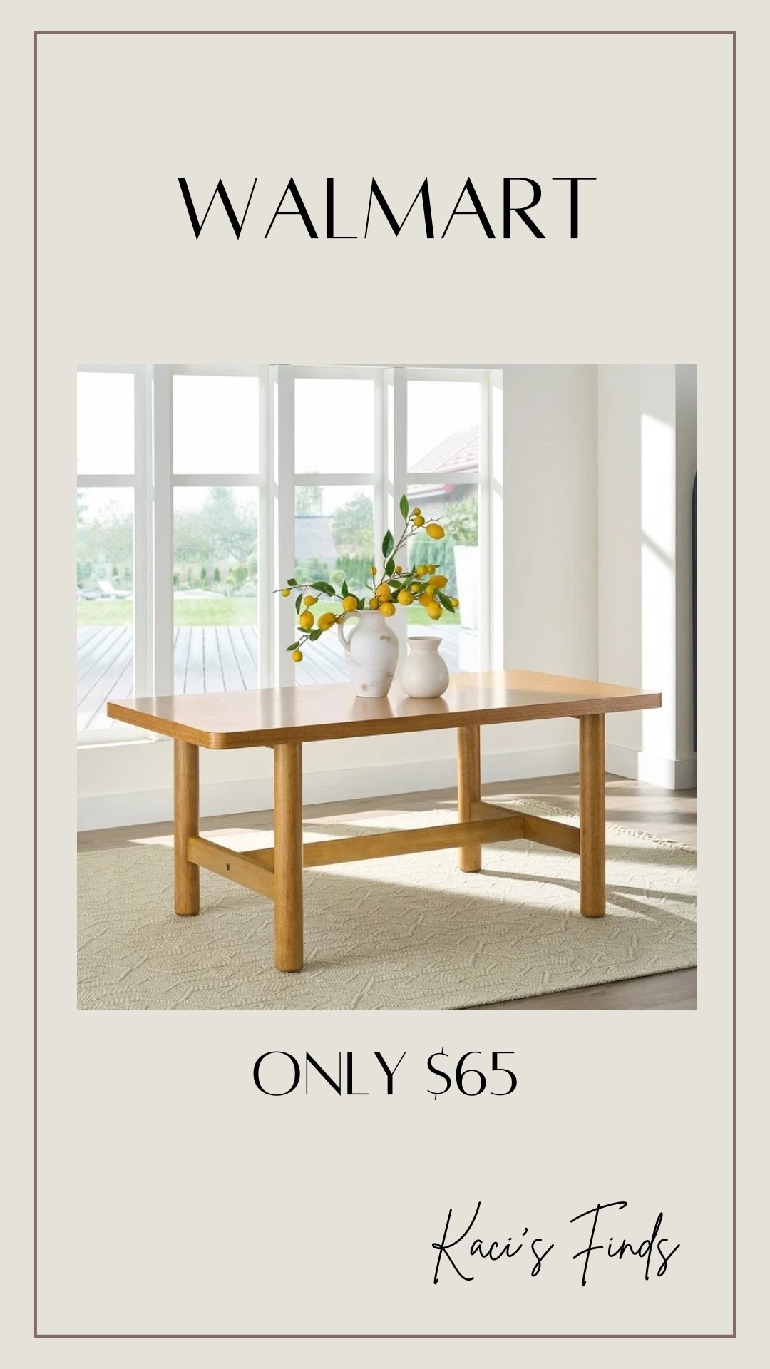 This dining table is only $65!!! Get it before it’s gone! 

Kitchen
Dining room
Tables
Chair
Walmart home

#LTKHome #LTKSaleAlert #LTKOver40