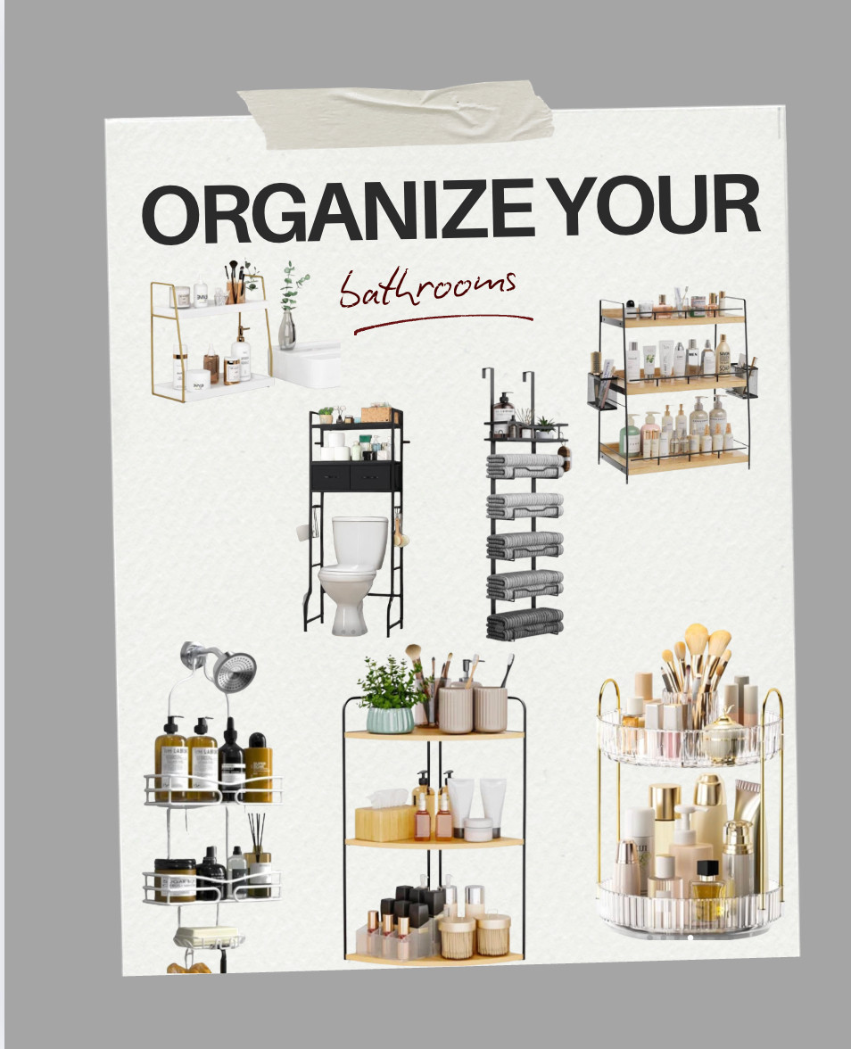 Change your whole bathroom by adding a few products for organization! 

 #LTKOver40 #LTKHome #LTKFindsUnder100