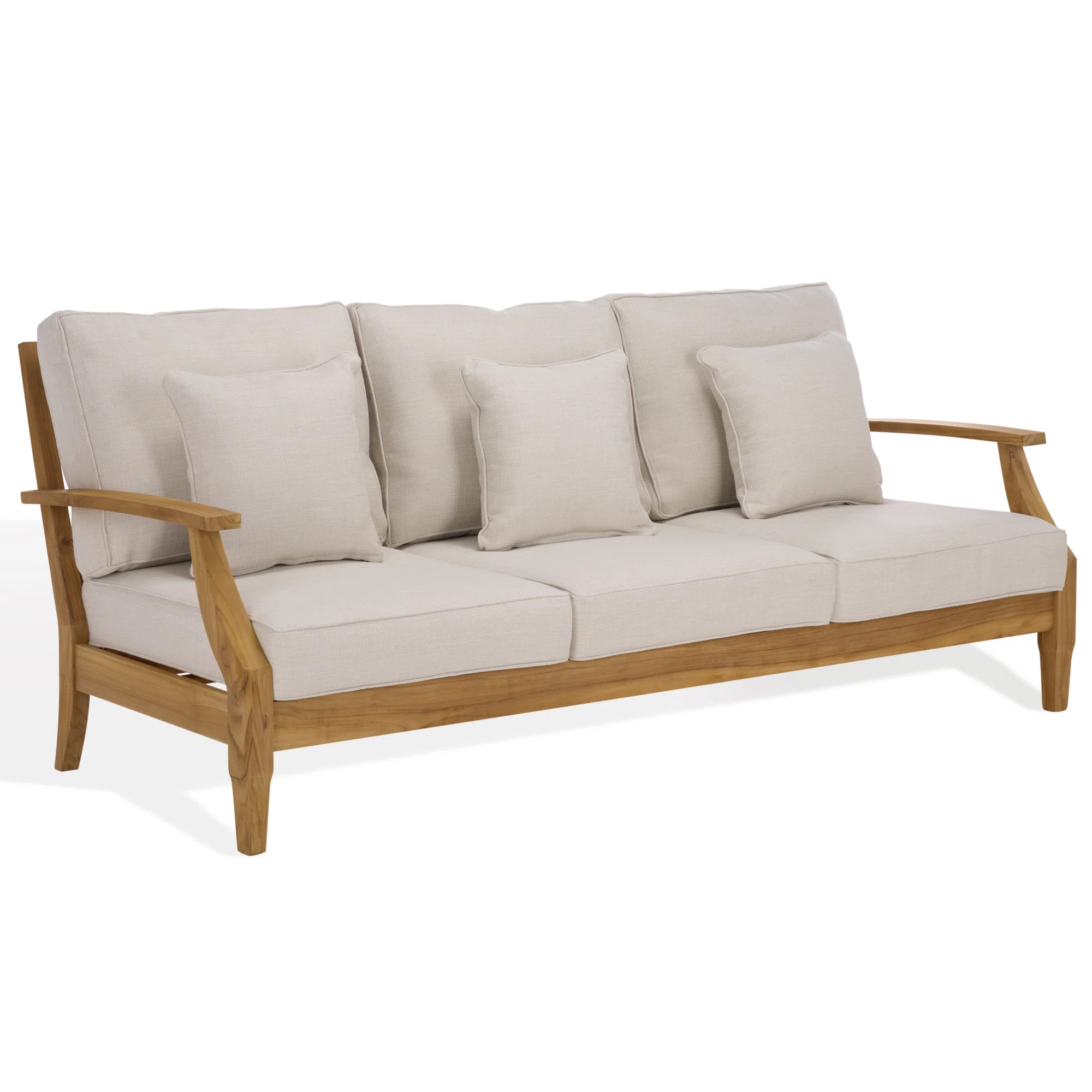 Clairmont Teakwood Patio Sofa | Birch Lane