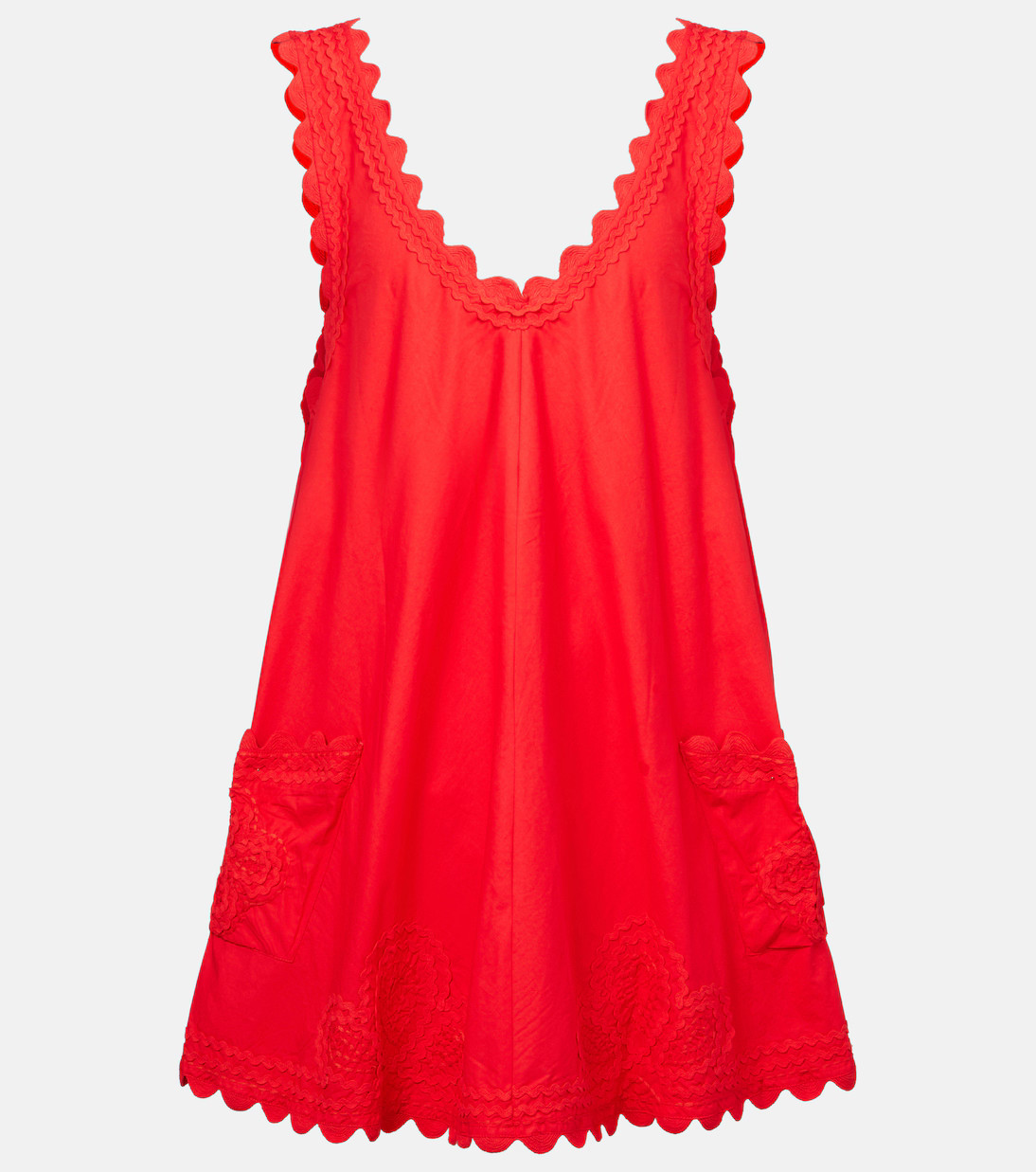 Embroidered cotton poplin minidress | Mytheresa (US/CA)