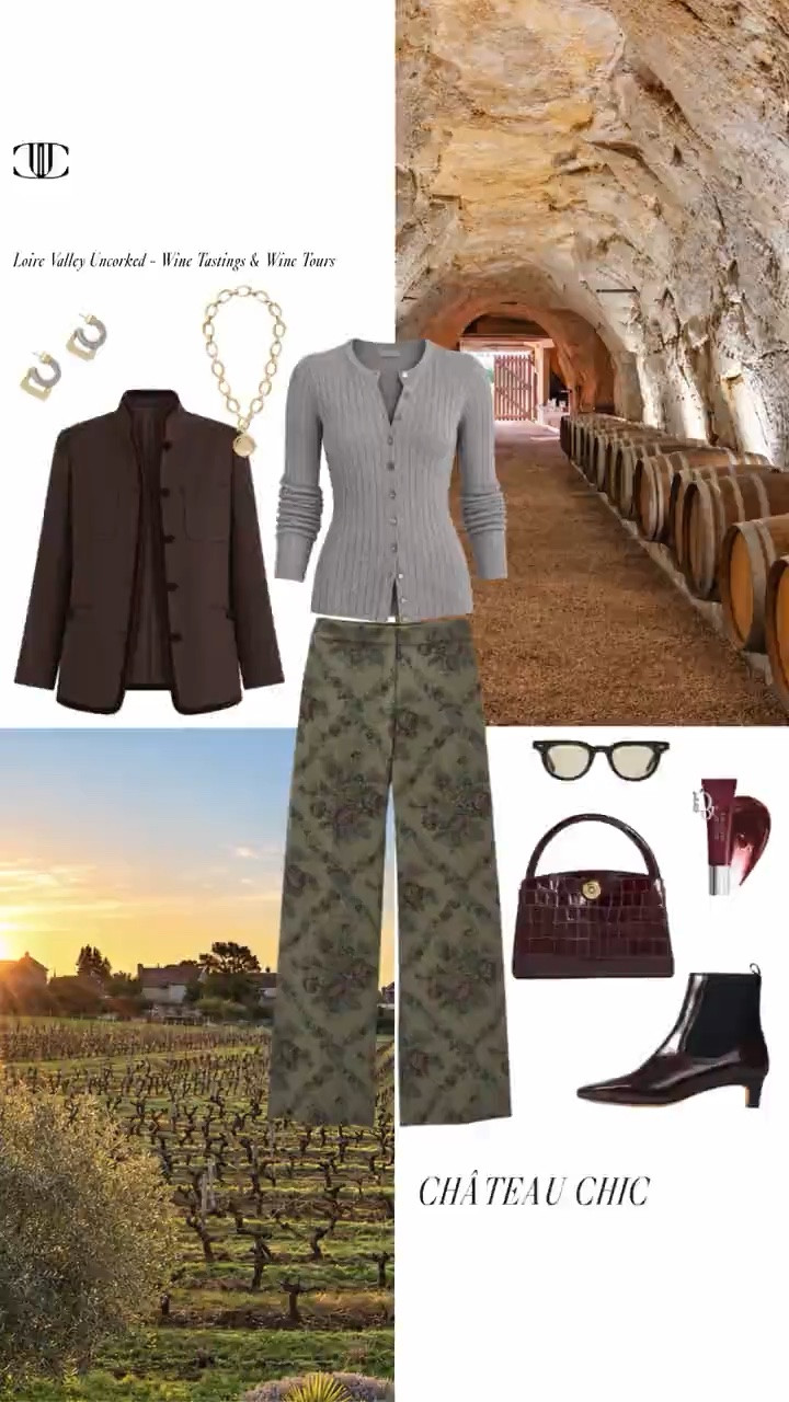 🍂 The Loire Valley in fall sounds like an absolute dream.

In Château Chic: What to Wear in the Loire Valley This Fall, I’m sharing the polished, romantic looks I’d pack for château hopping, vineyard tastings, long lunches, and beautiful dinners in the French countryside. Think suede jackets, cashmere knits, great boots, rich fall color, and pieces that feel effortless but still special.

I haven’t taken this trip personally—yet—but consider this my dream itinerary and the wardrobe I’d want to bring with me. Tap to shop the full edit and start planning your own château-chic escape. 🇫🇷🤎✨

#LTKStyle #LoireValley #ChateauChic #FrenchStyle #FallTravel #TravelStyle #FallOutfits #FrenchCountryside #AutumnStyle #LTKFinds

#LTKSeasonal #LTKOver40 #LTKTravel