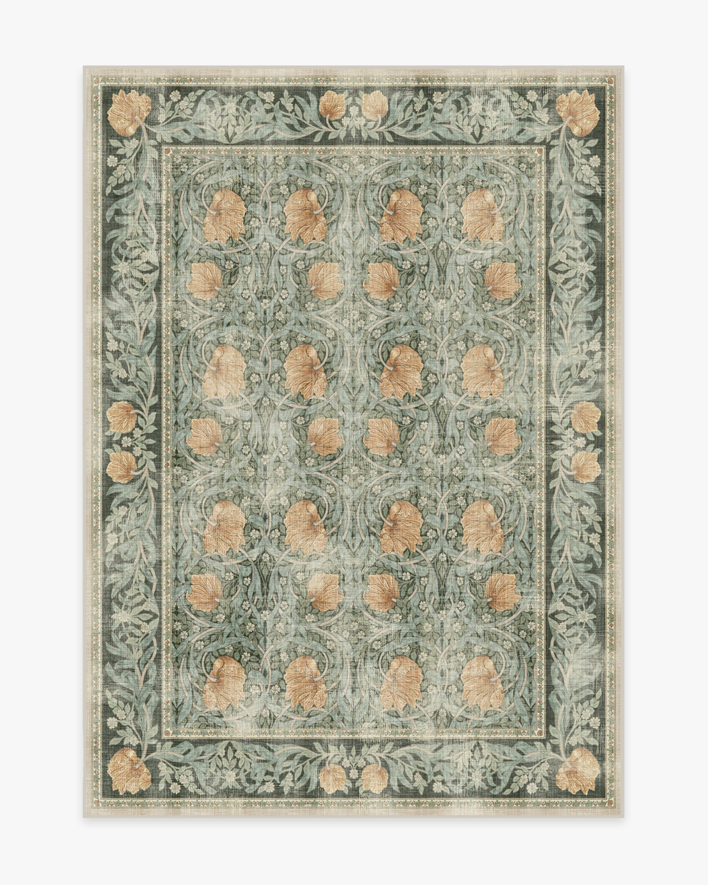 Morris & Co. Pimpernel Jade Rug | Ruggable