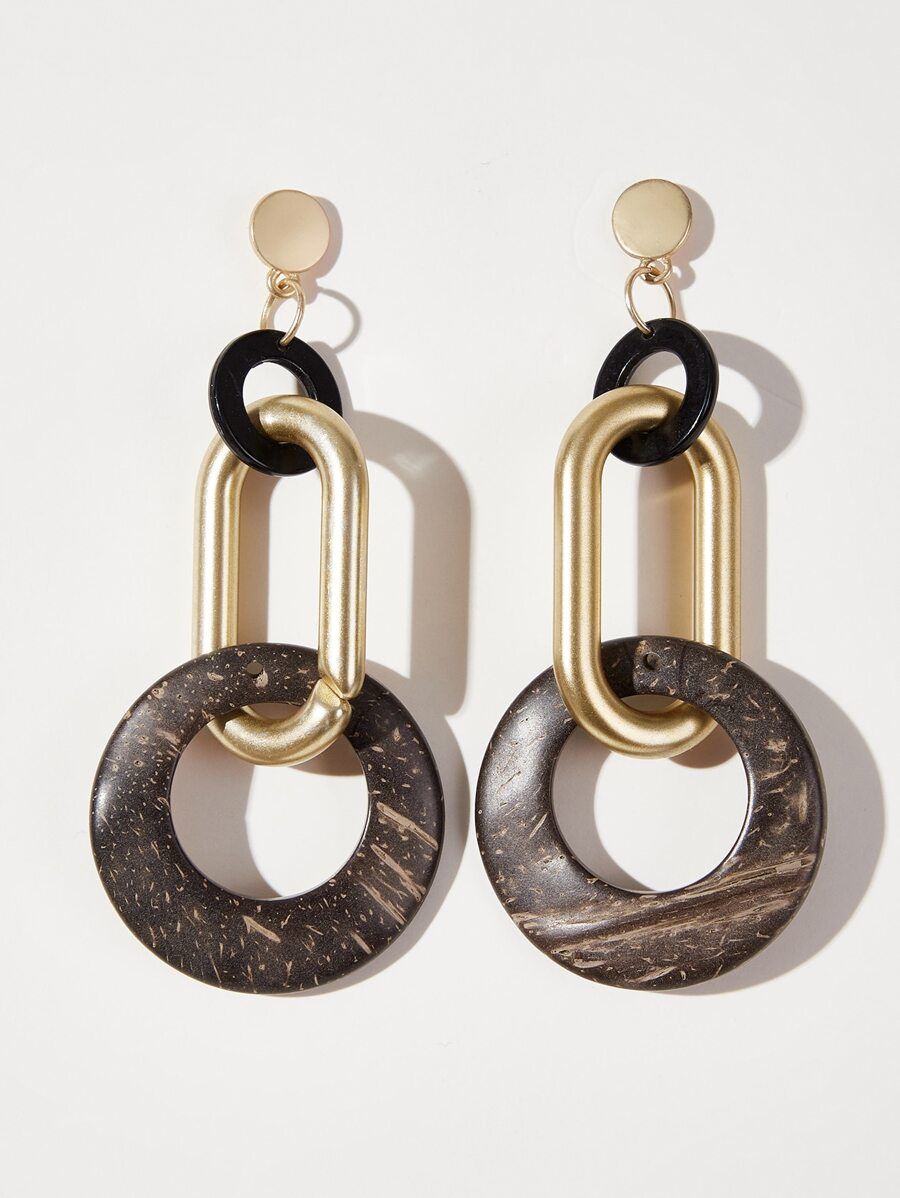 Chain Design Drop Earrings | SHEIN
