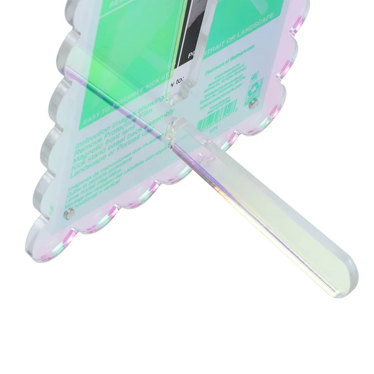 Mainstays Translucent Iridescent Acrylic 5"x7" Tabletop Scalloped Picture Frame | Walmart (US)
