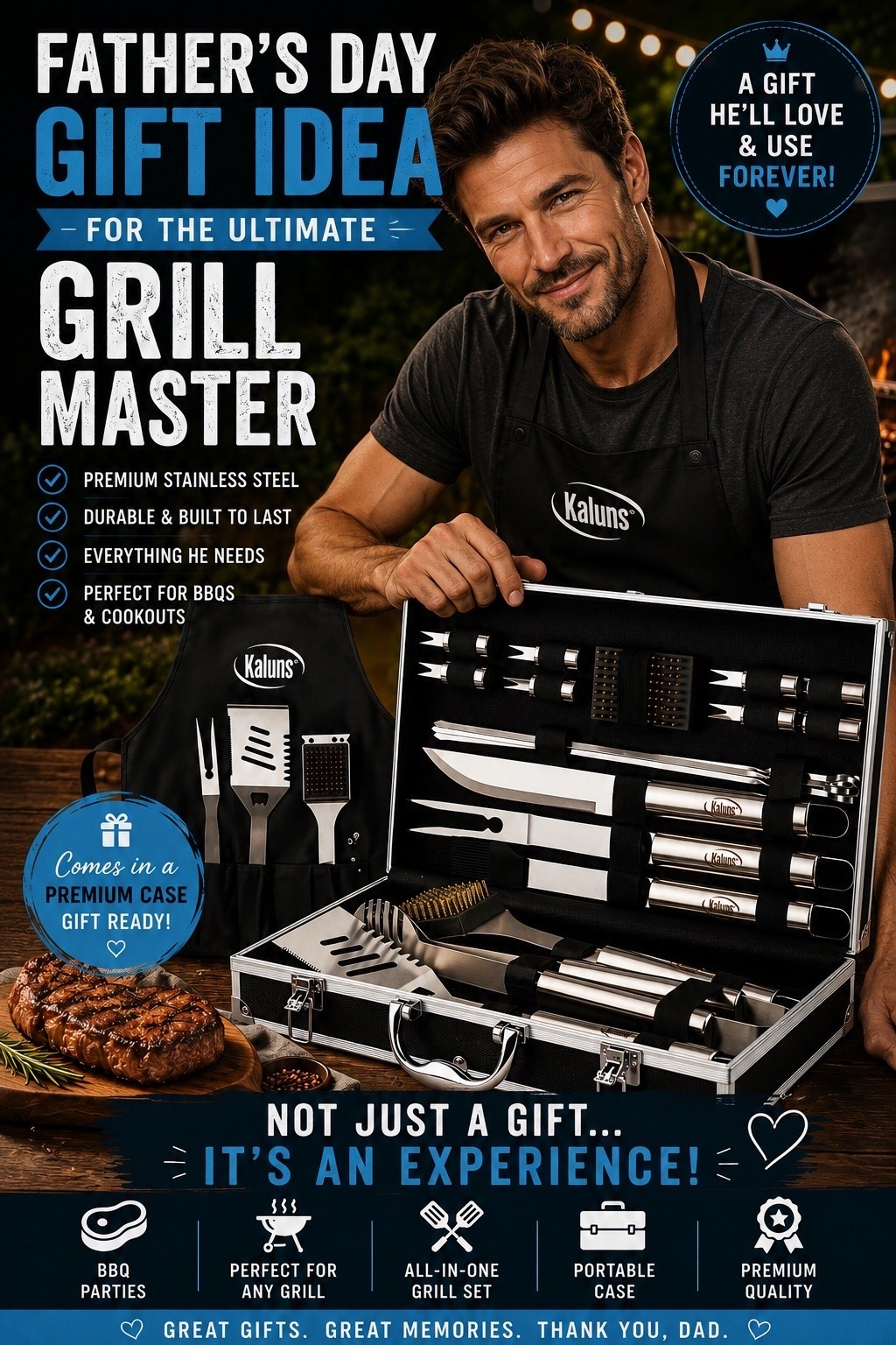 The perfect Father’s Day Gift for the griller.

All the tools you need in a great looking case.

#LTKfoodie #LTKHome #LTKMens
