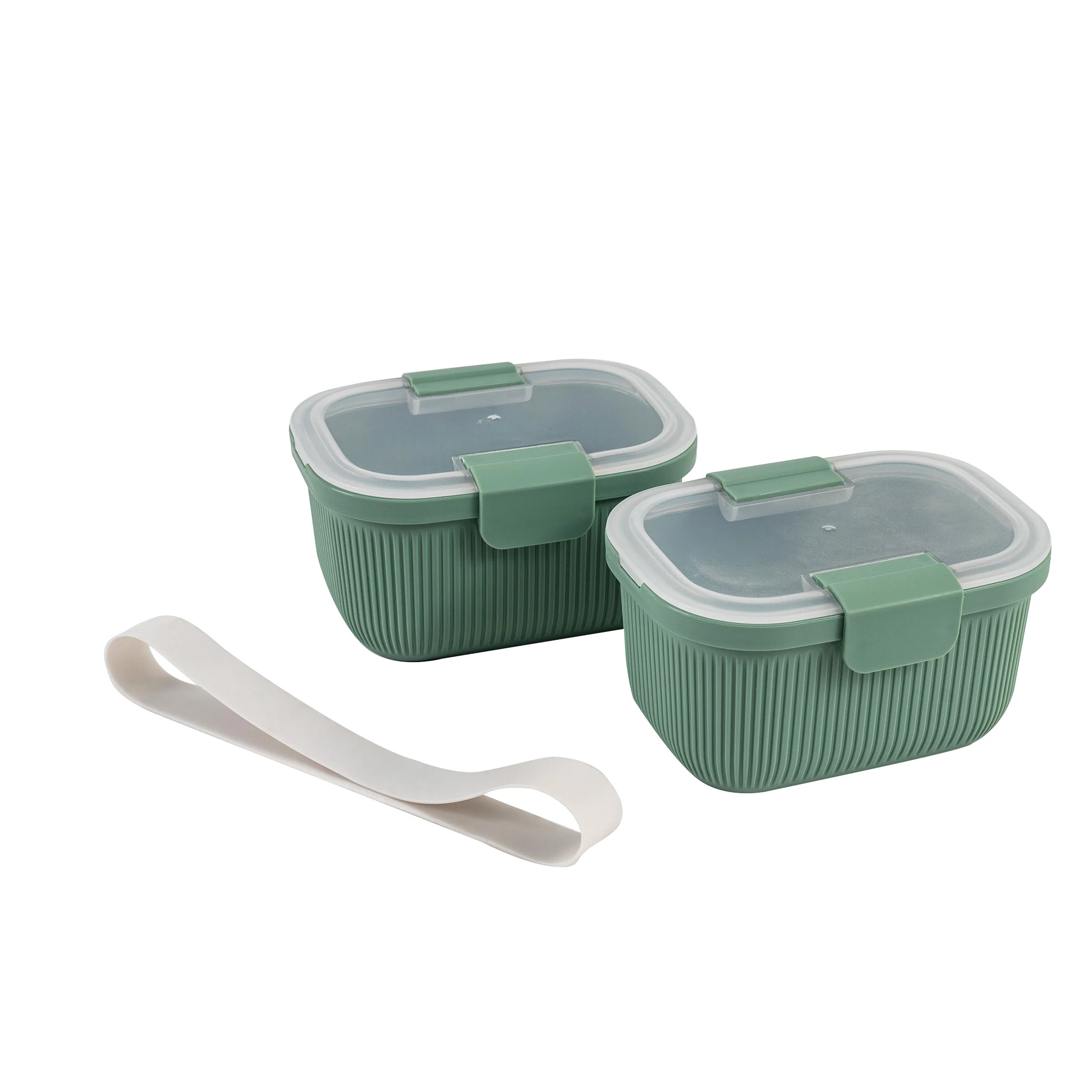 Mainstays Food Storage Snack Container, Rectangle, Green, 19oz Capacity | Walmart (US)