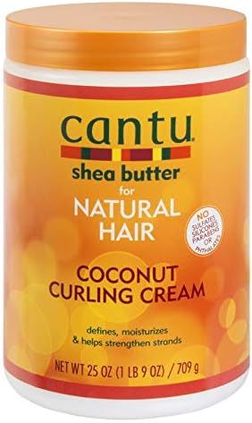 Cantu Natural Hair Coconut Curling Cream 25 Ounce (3 Pack) | Amazon (US)