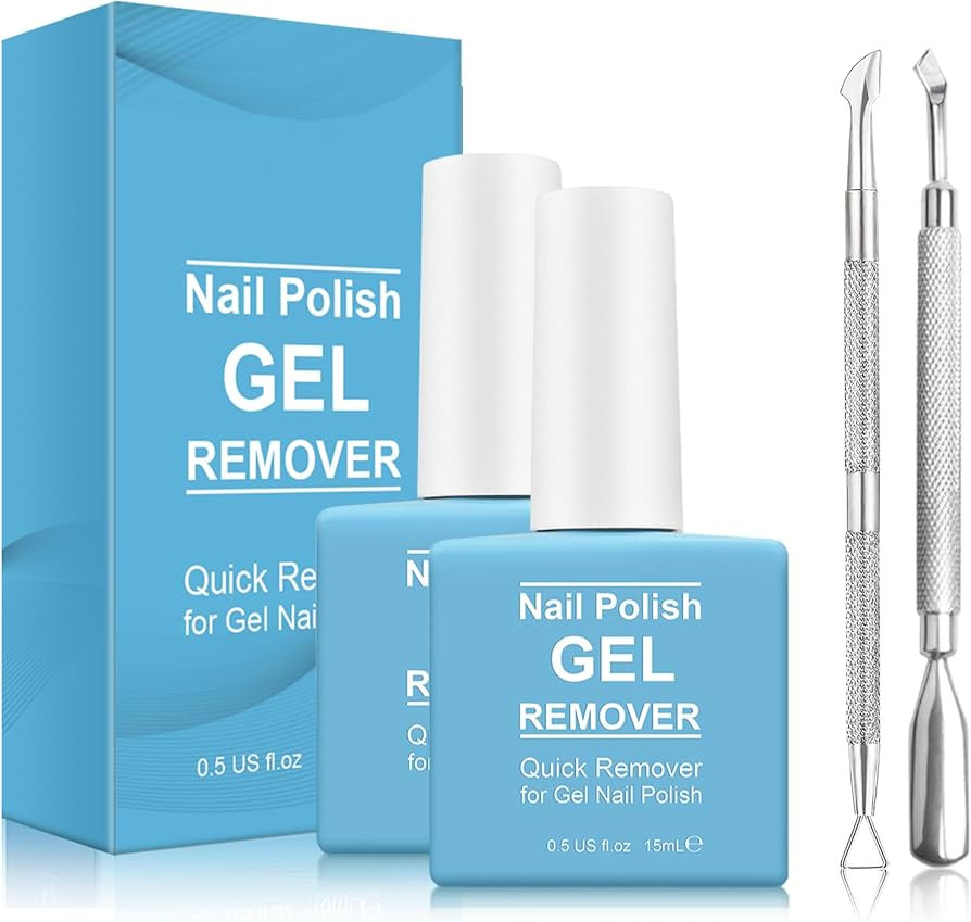 2 Pack Gel Nail Polish Remover, Gel Polish Remover for Nails, Easily Magic Soak-Off Gel Polish in... | Amazon (US)
