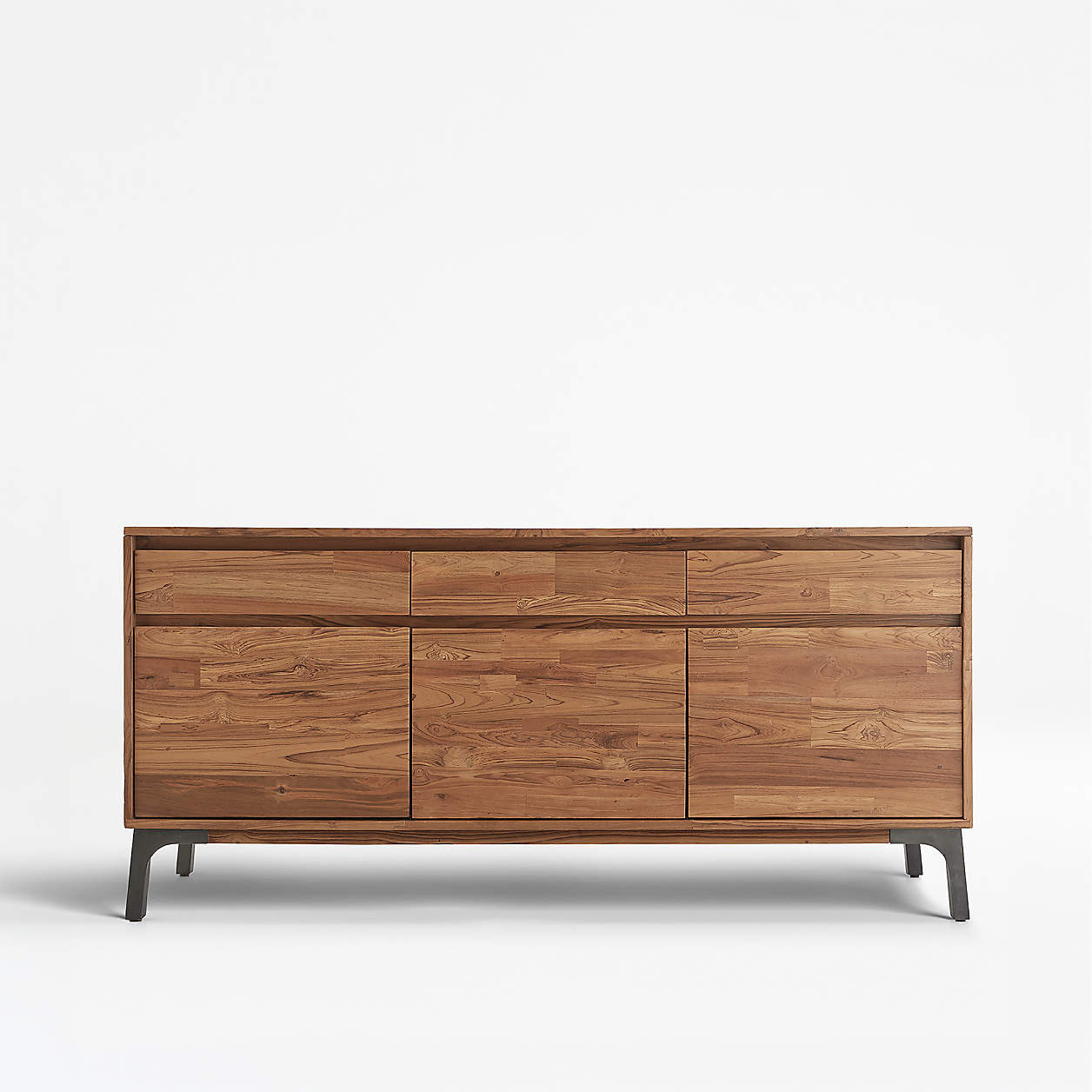 Lakin 71" Teak Credenza + Reviews | Crate & Barrel | Crate & Barrel