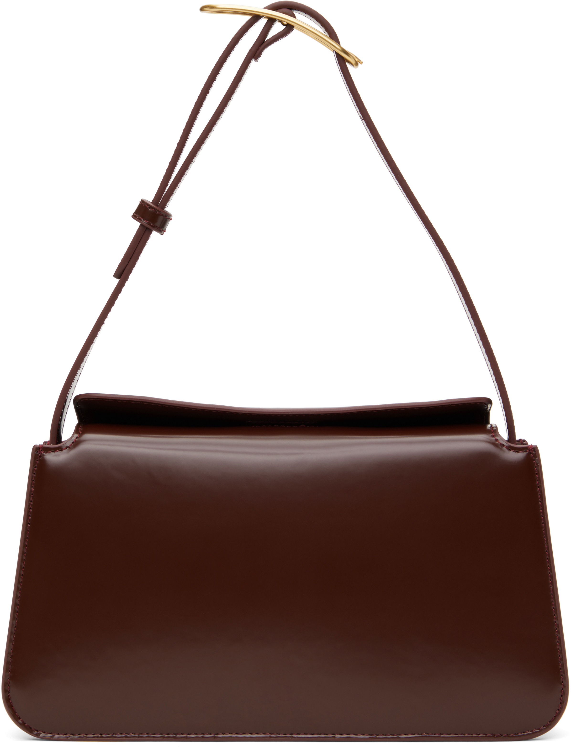 Studio Amelia Burgundy Audrey Shoulder Bag | SSENSE