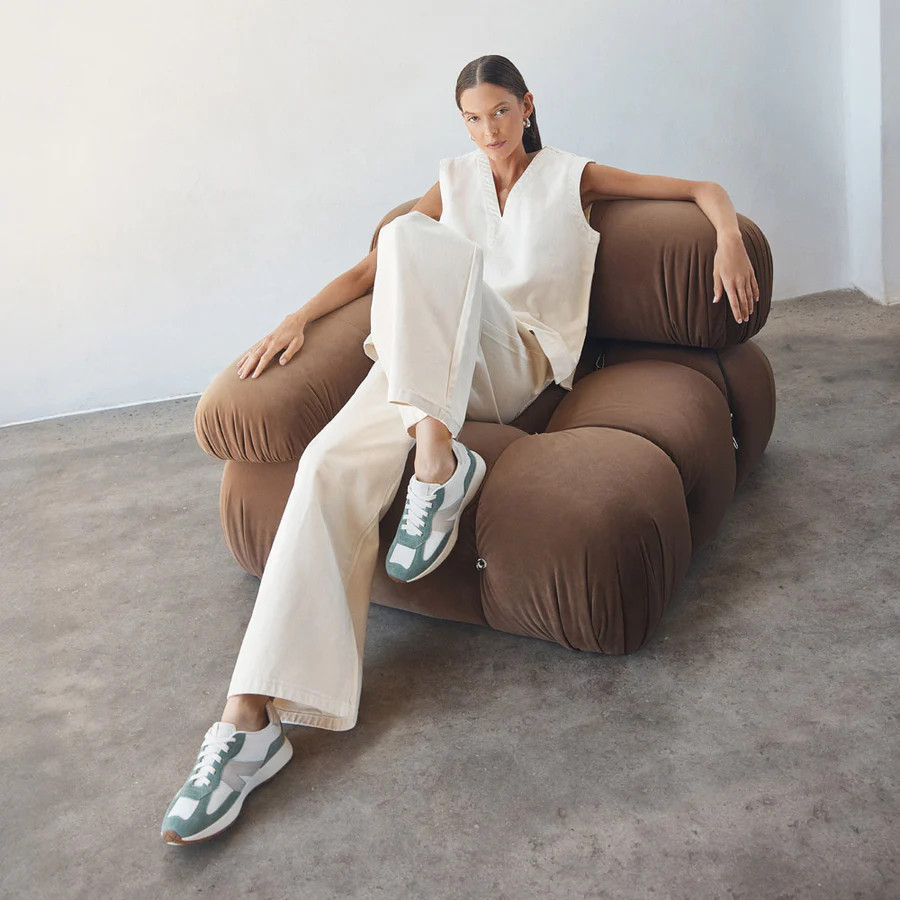 Axel II Chalk/Eucalyptus Sneakers | FRANKIE4 | FRANKIE4