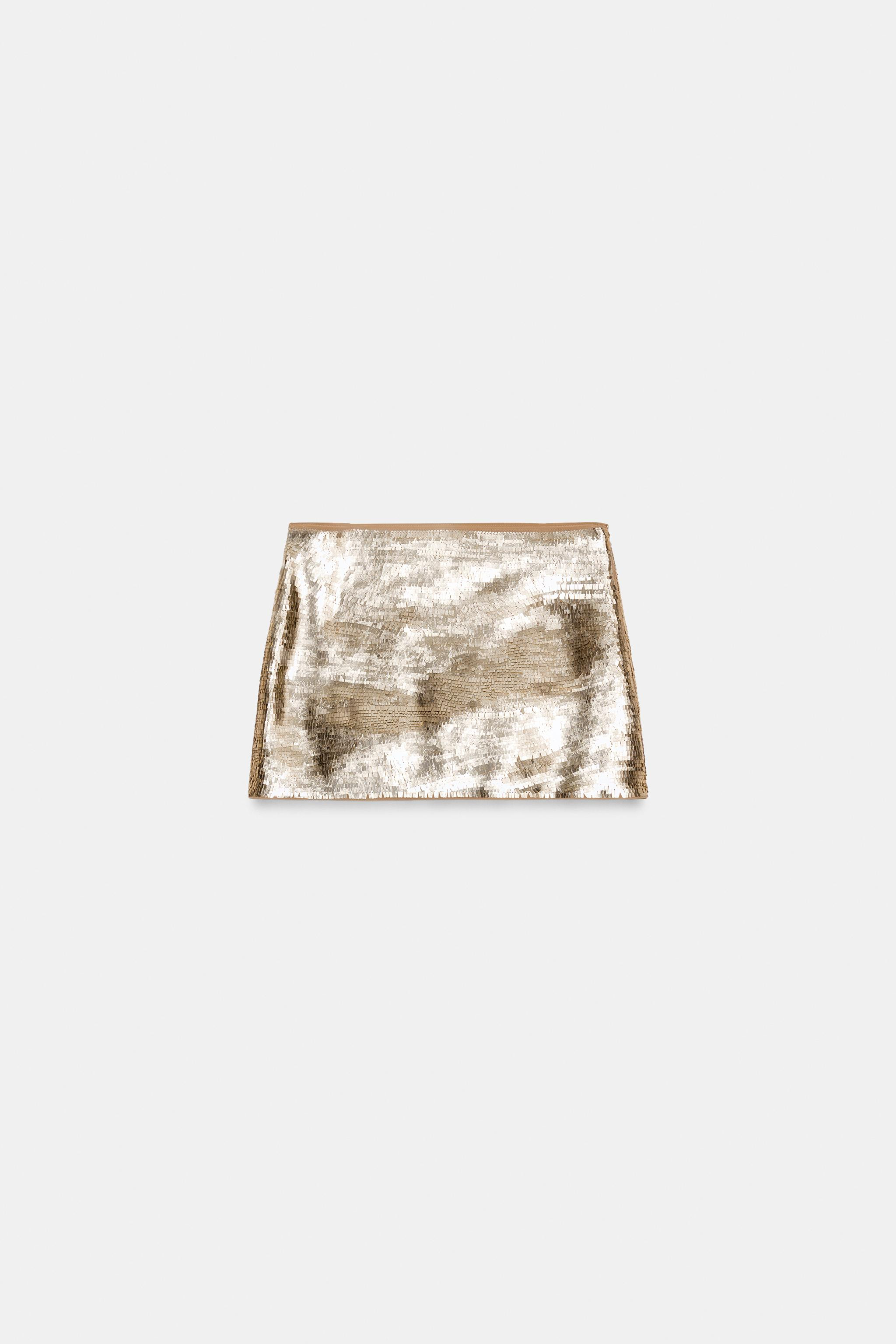 SEQUIN MINI SKIRT | Zara UK