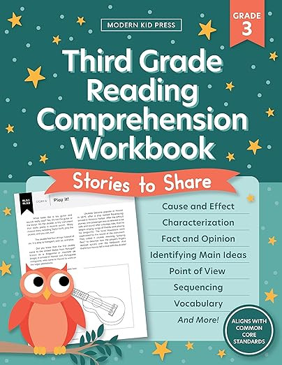 The 3rd Grade Reading Comprehension Workbook for Kids: Fun and Engaging Stories and Activities to... | Amazon (US)