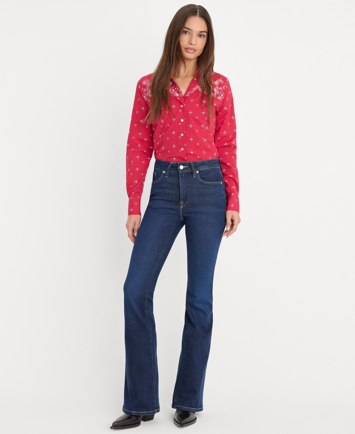 Good American Women's Dolly Joleans Flare Jeans - Indigo1193 | Macy's